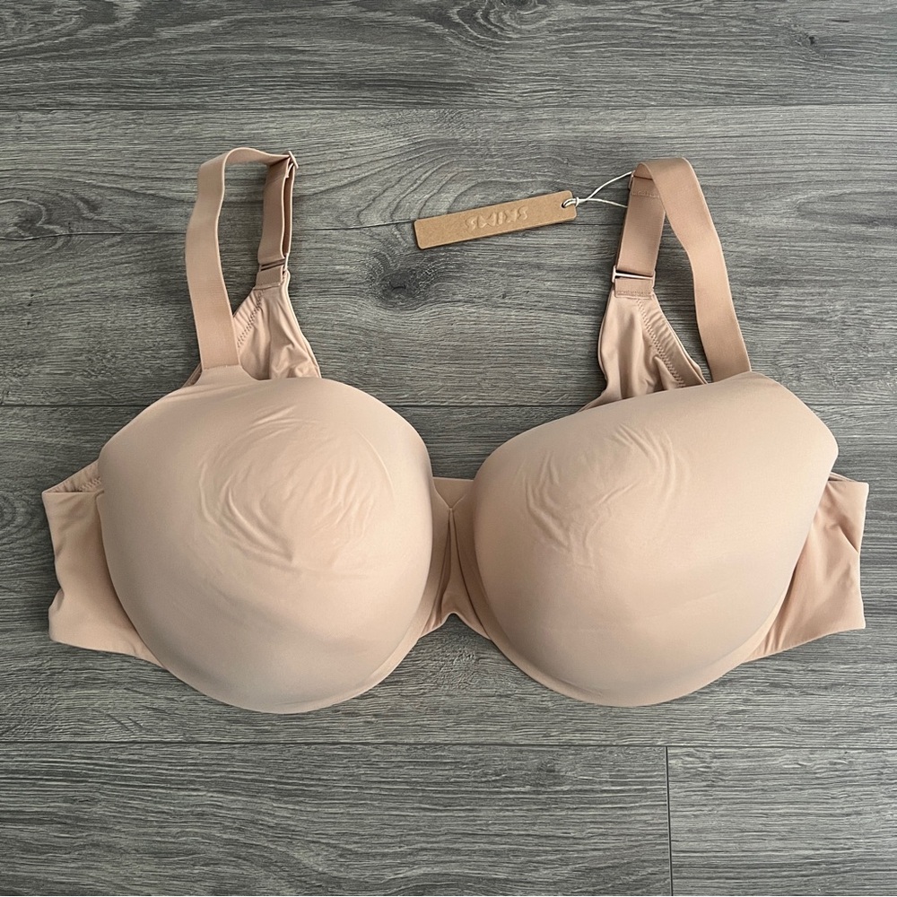 SKIMS Full Coverage Lightly Lined Bra Size 44DD Clay Beige Smoothing Intimates